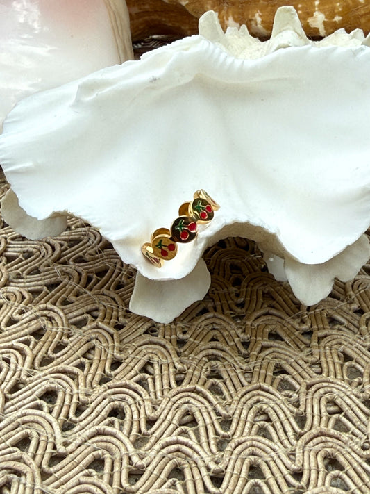 Cherry Band Ring