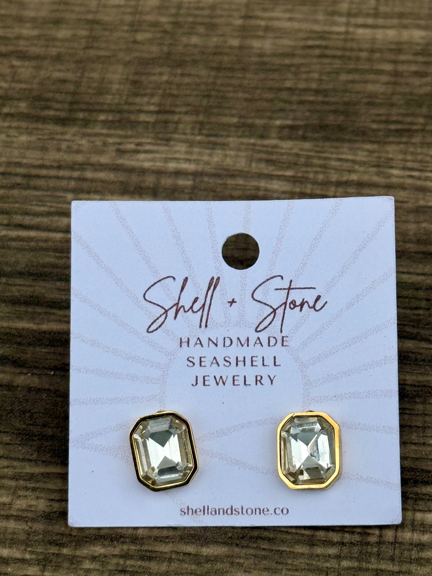 Bezel Gold Studs