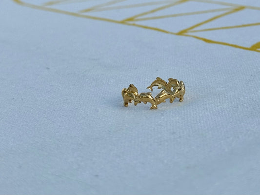 Dolphin Band Ring