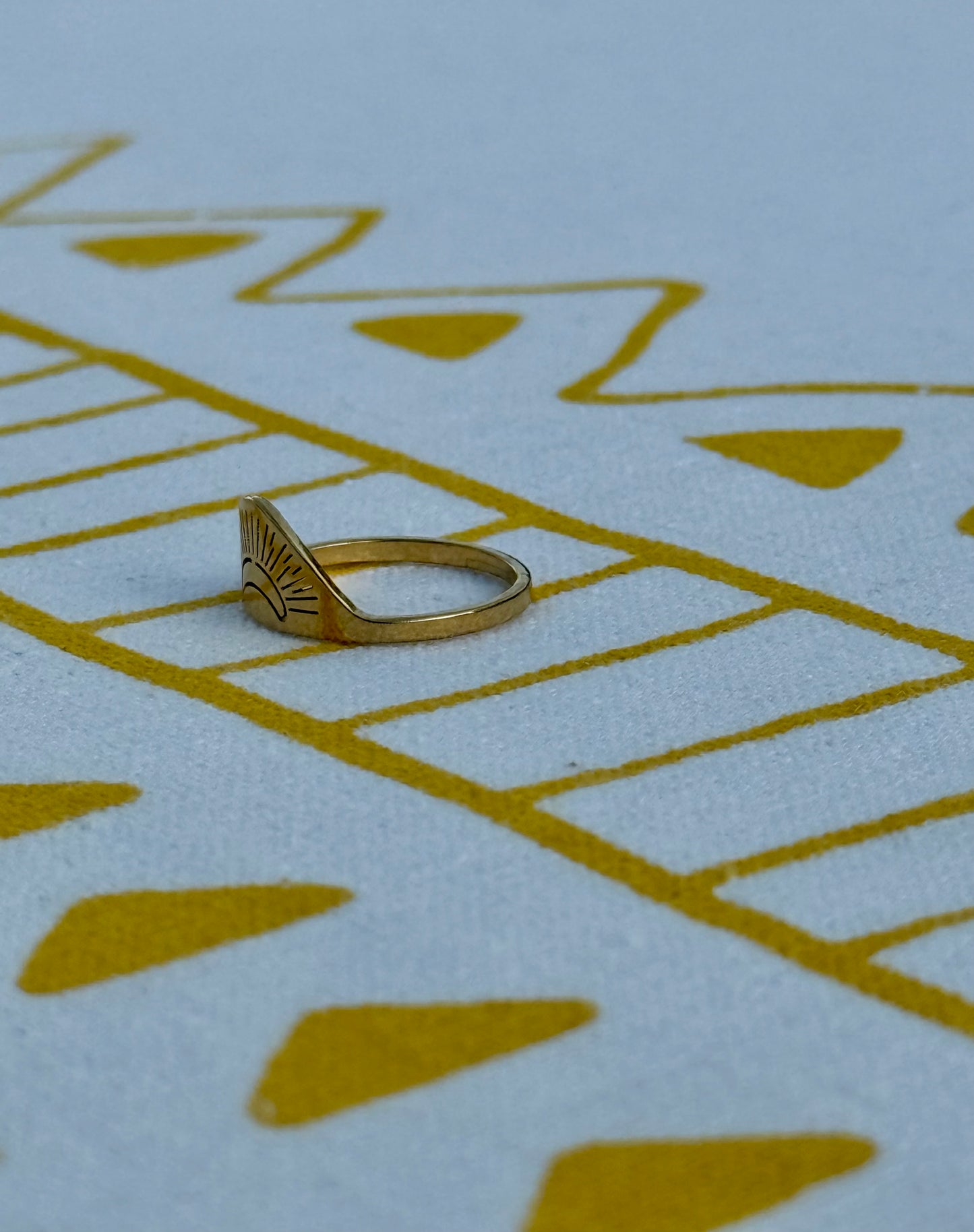 Sunrise Ring in Silver + Gold