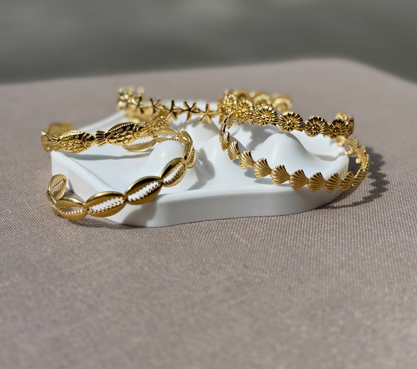 Oceanic Half Bangles