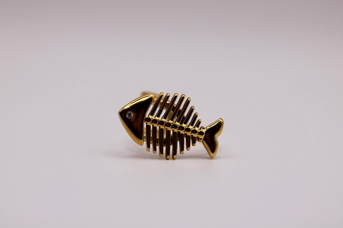 The Golden Fishbone Ring