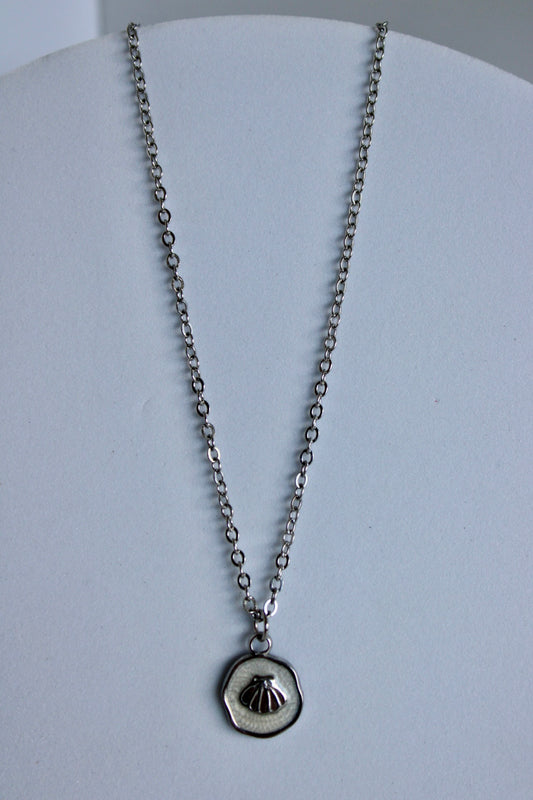 Shelled Stamp Necklace