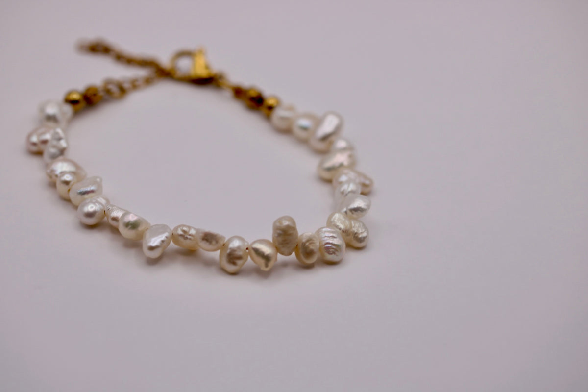 Asymmetrical Pearl Bracelets in Various Colors