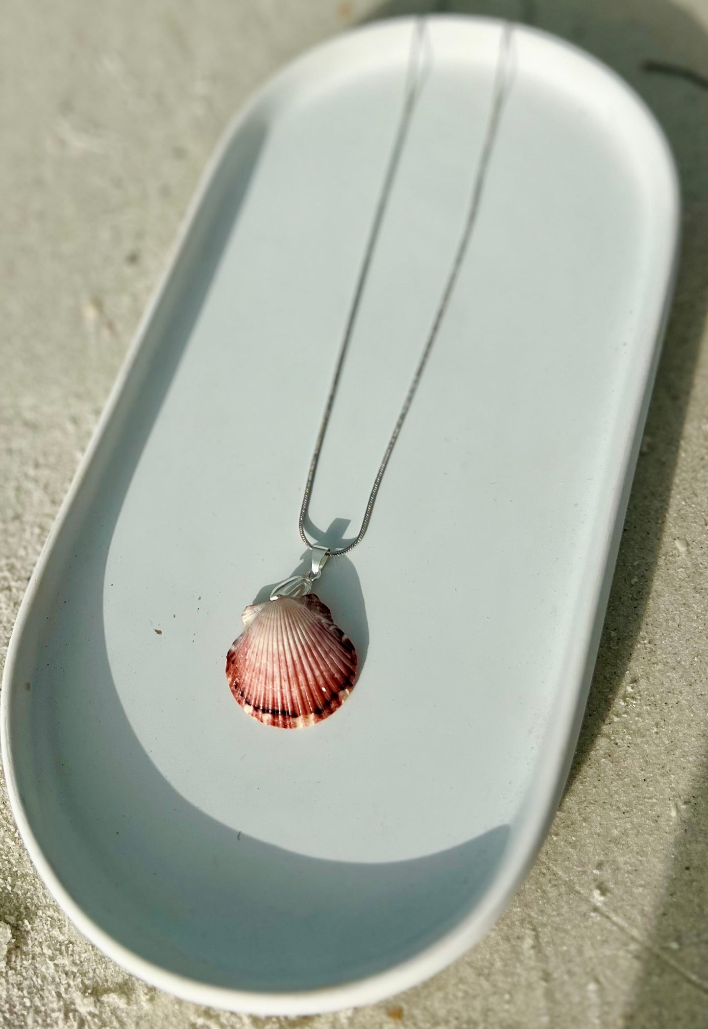 Dainty Silver Shell Necklace