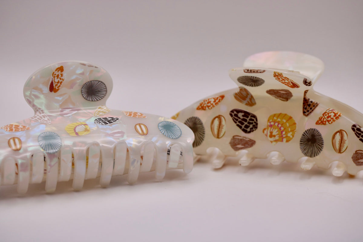 Shell Collector's Hair Clip in Cream