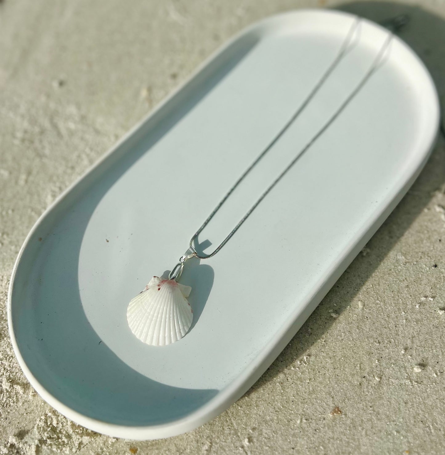 Dainty Silver Shell Necklace