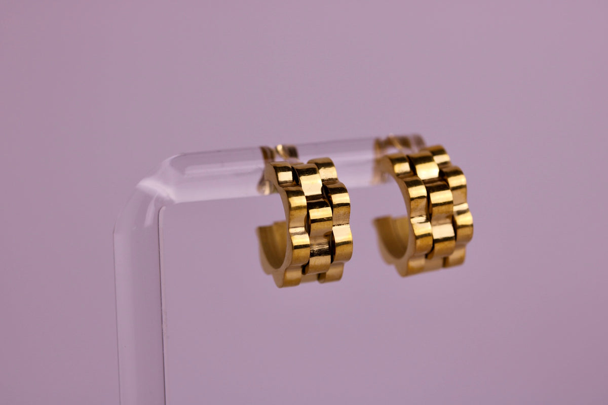 Watchband Studs in Silver, Gold, Two Toned