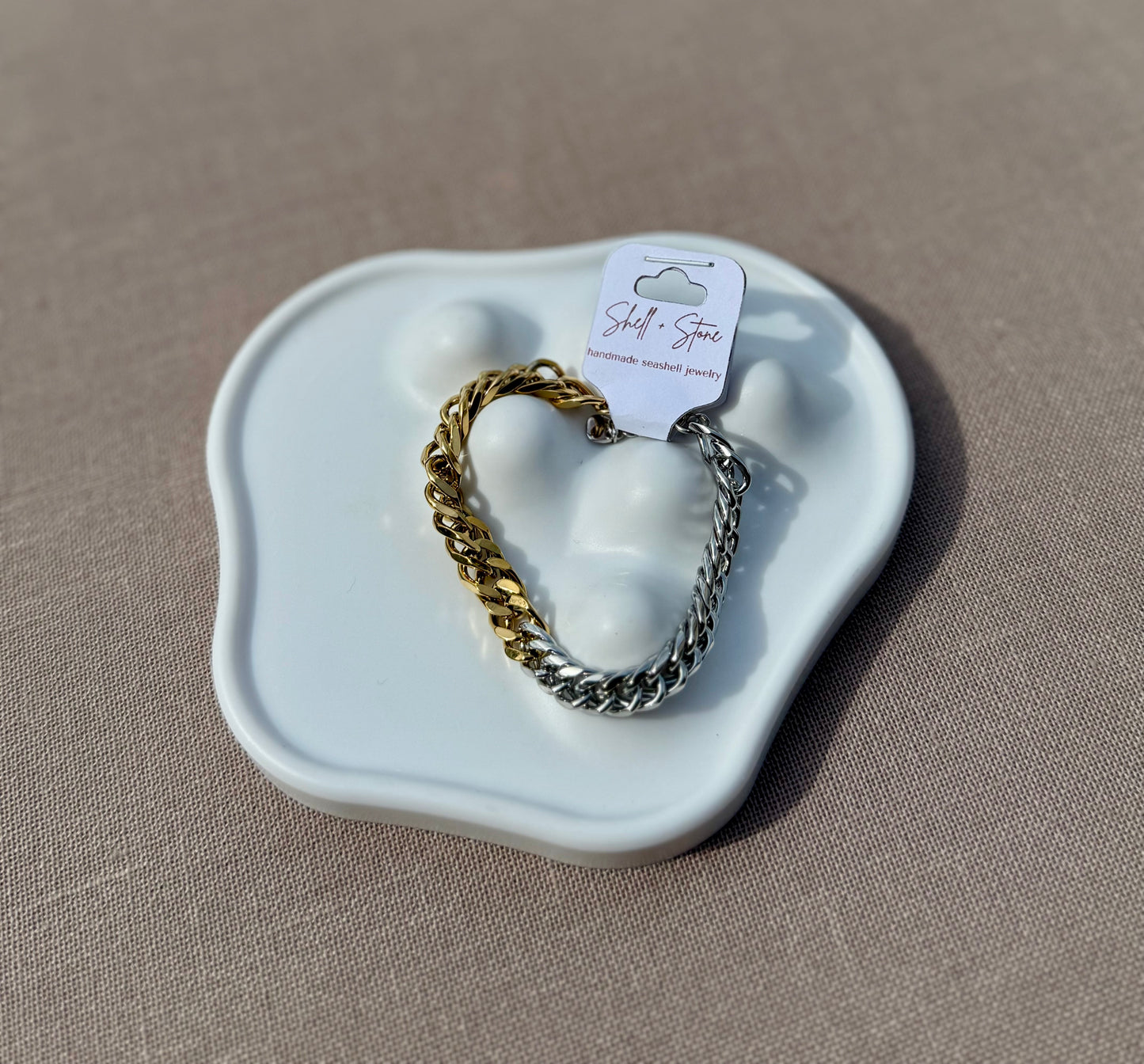 Two Toned Tiebreaker Bracelet