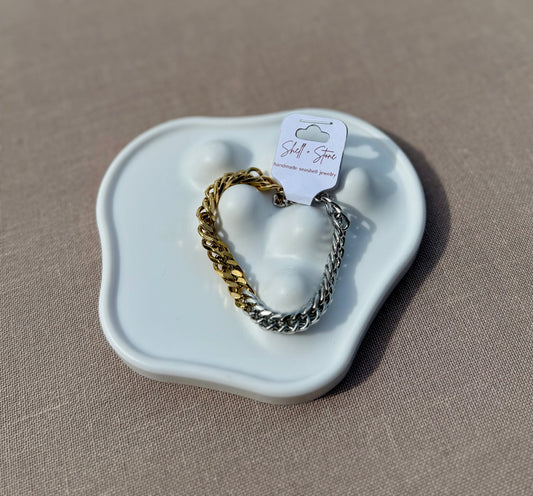 Two Toned Tiebreaker Bracelet