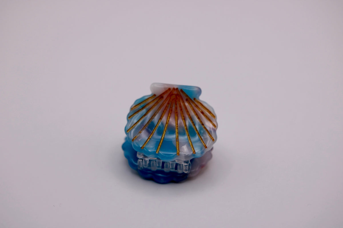 Mini Scallop Hair Clips in Various Colors