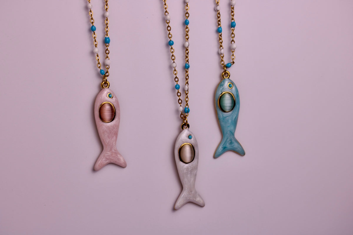 Gone Fishin' Necklace - in Various Options