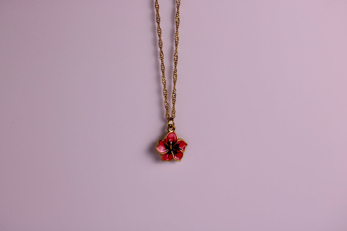 Hibiscus Kiss Necklace