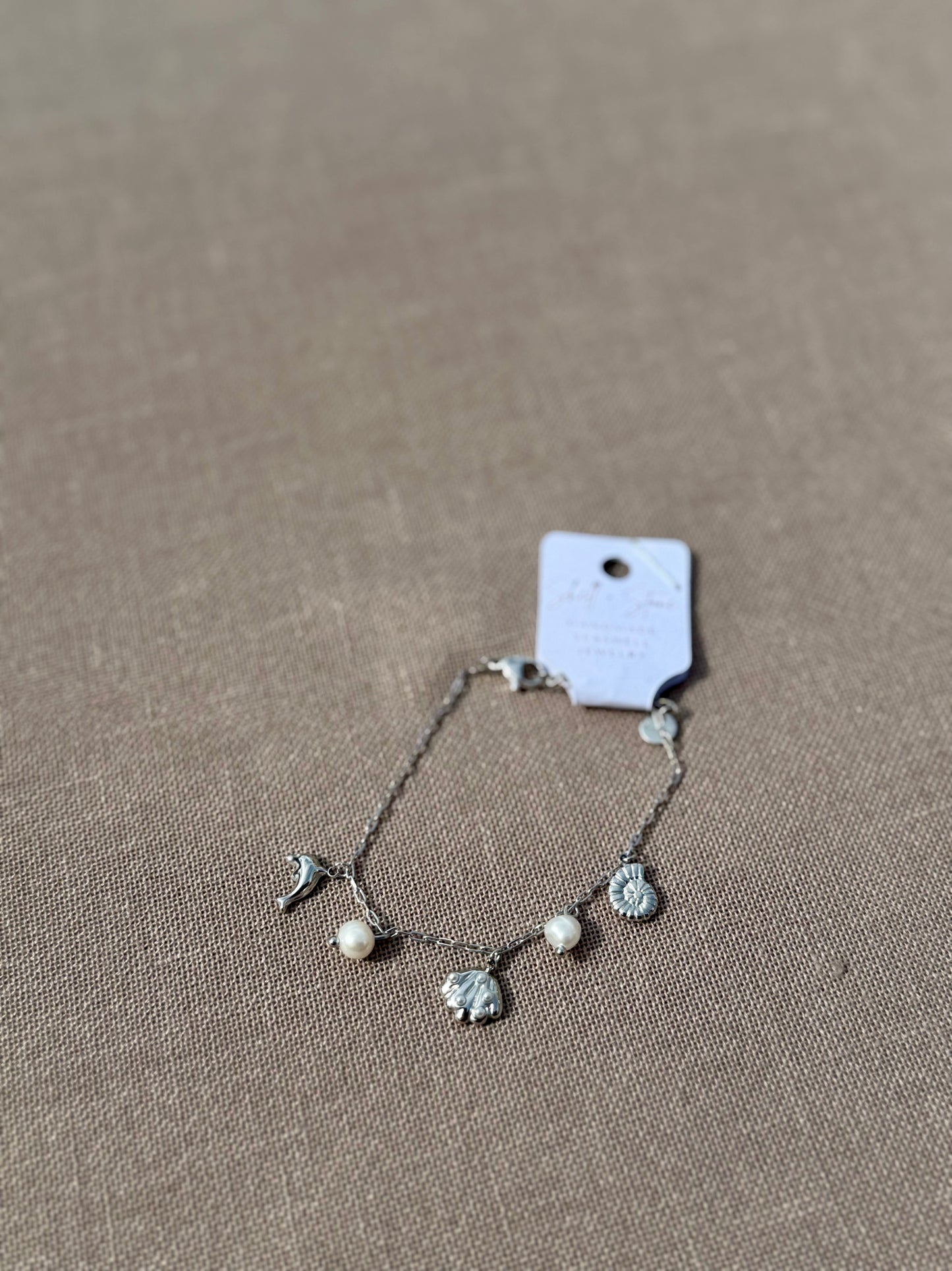 Coast + Charm Bracelet in Silver + Gold