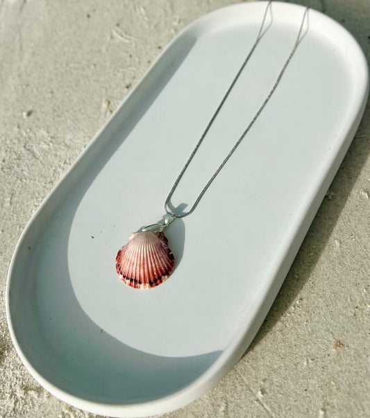 Dainty Silver Shell Necklace