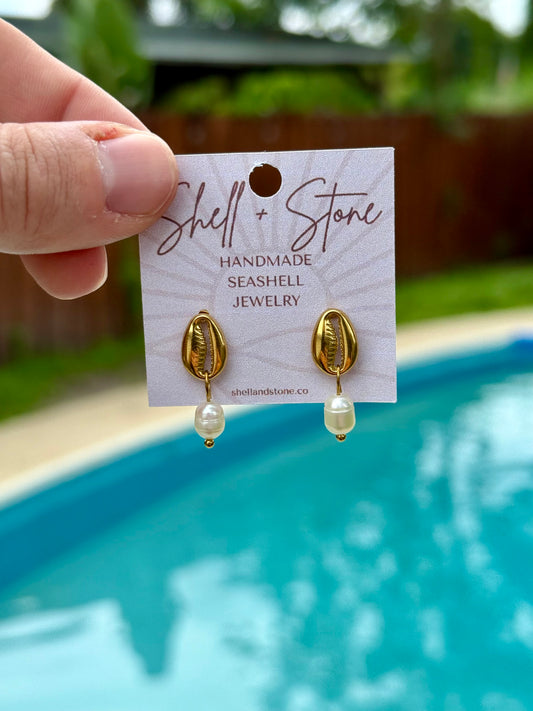 Cowrie Coast Studs