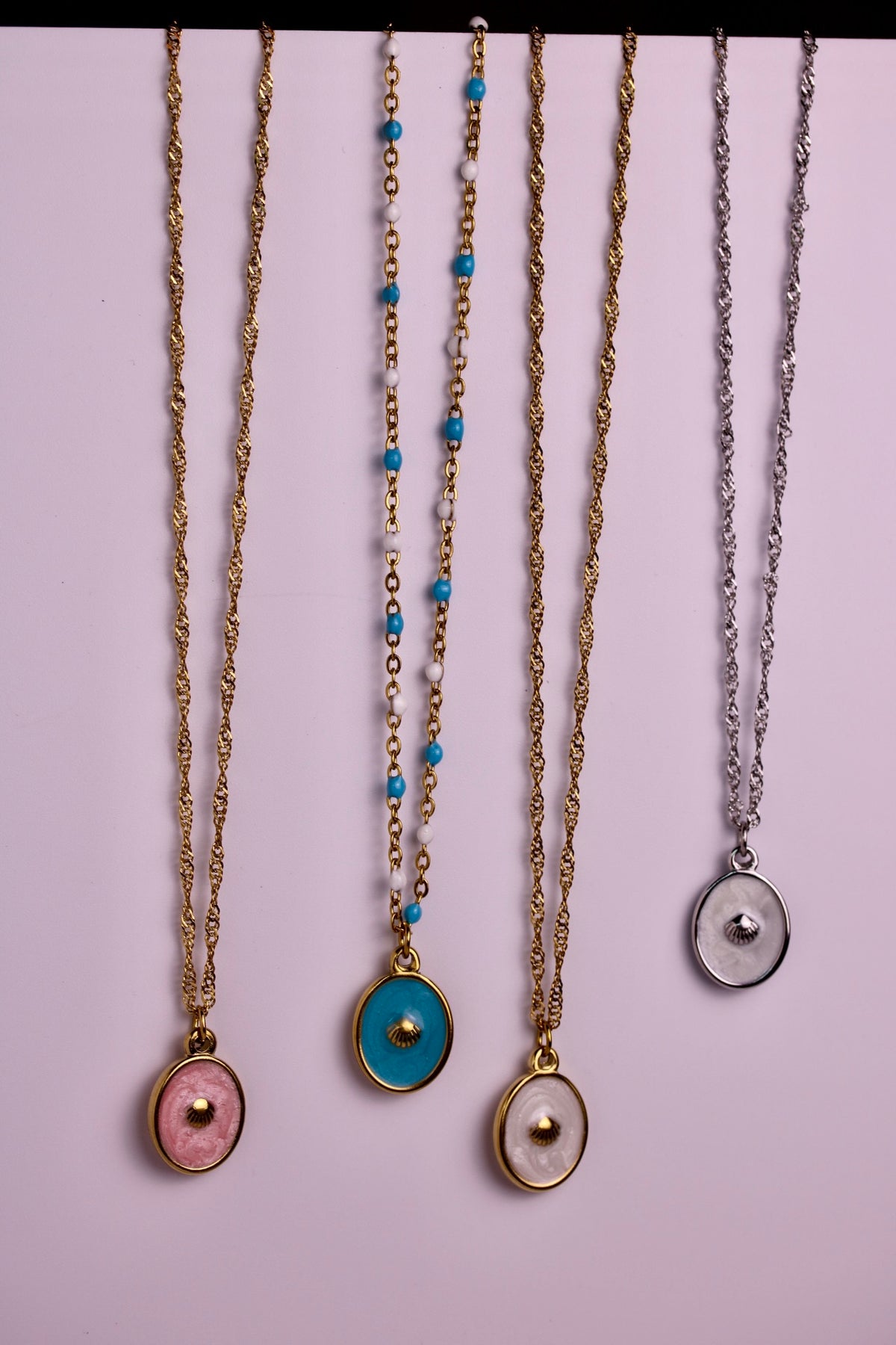 Color Me Coastal Necklace in Silver + Gold