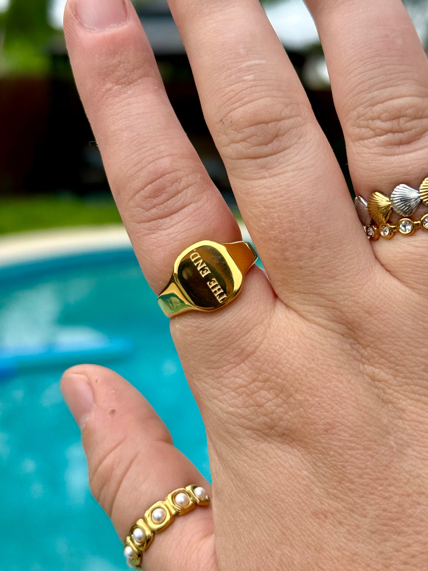 Golden Words Rings