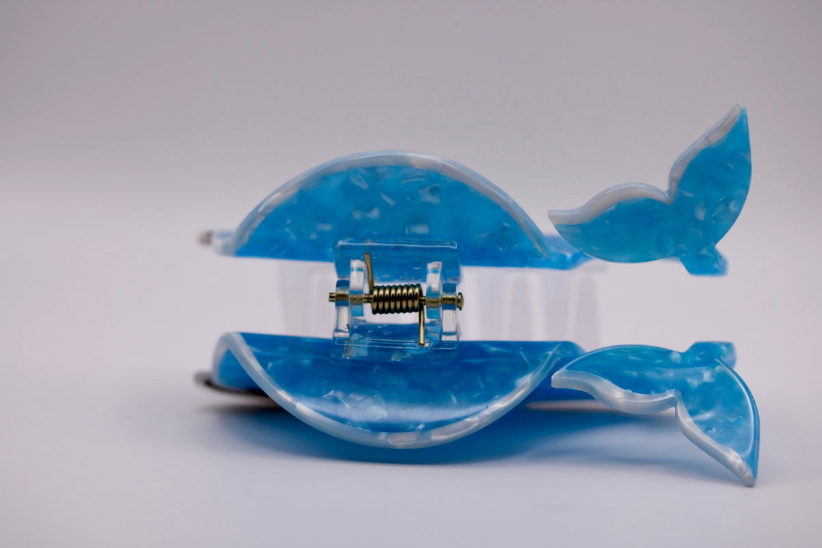 Big Whale Hair Clips