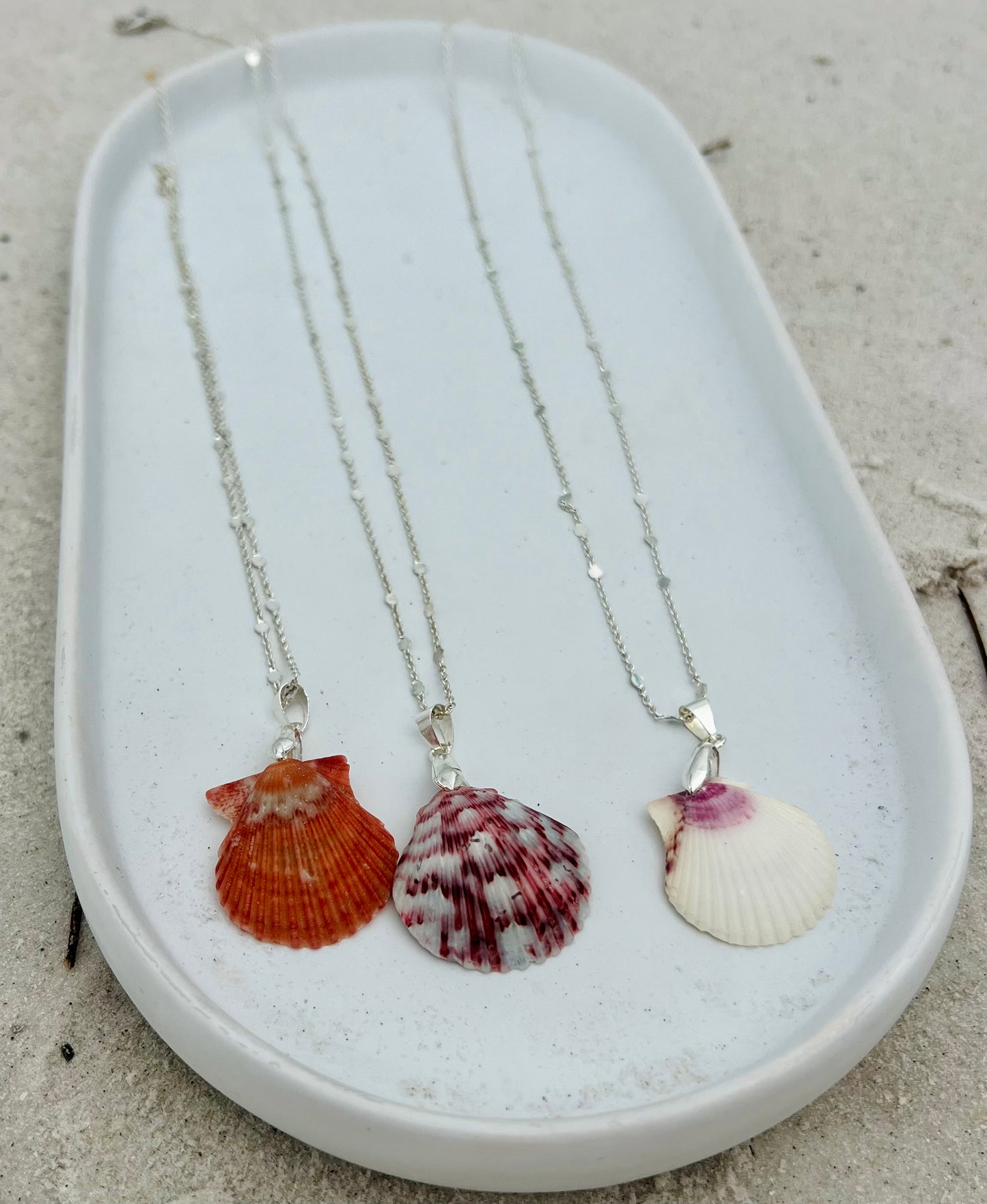 Silver Isle Shell Necklace