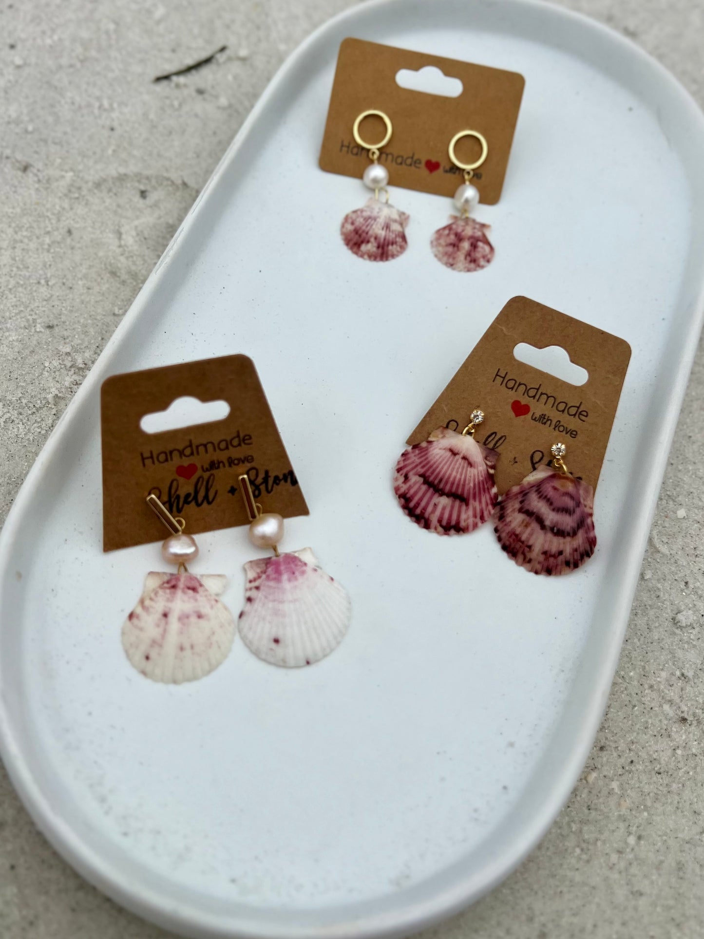 Summer Solstice Shell Studs