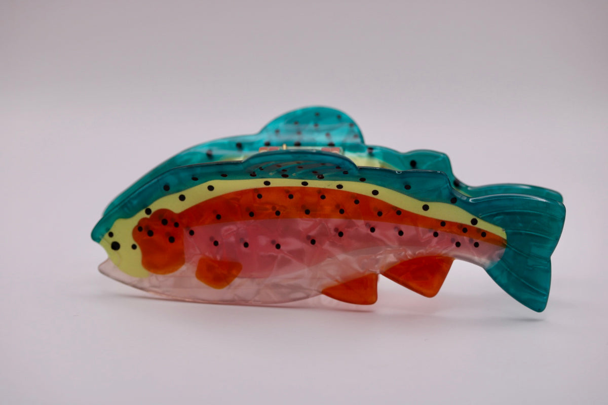 Rainbow Trout Hair Clip