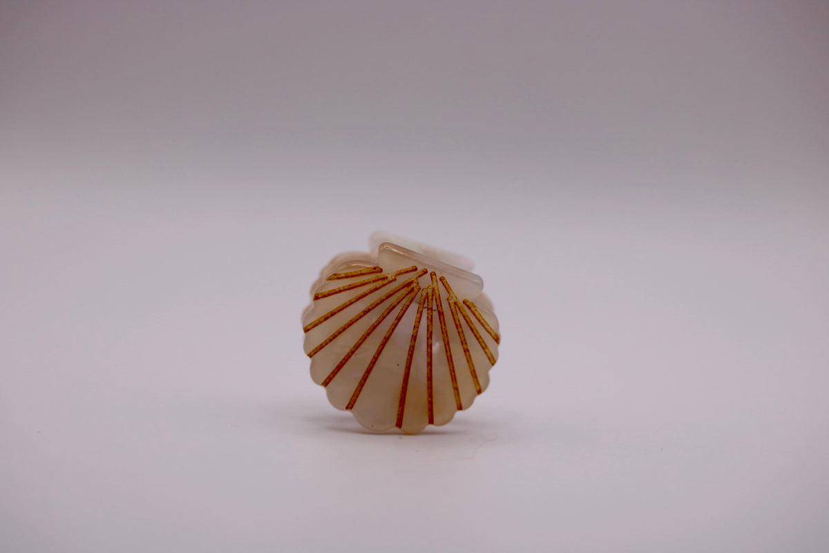 Mini Scallop Hair Clips in Various Colors