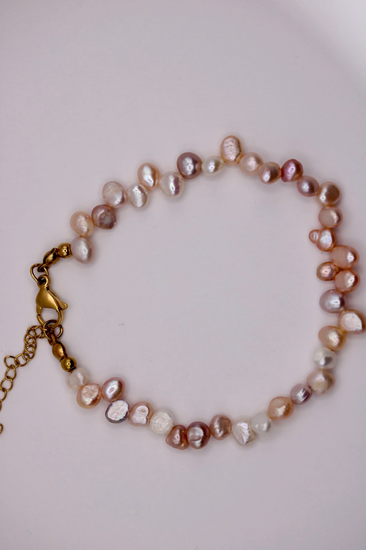 Asymmetrical Pearl Anklets