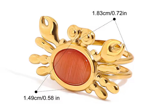 Red Tide Crab Ring