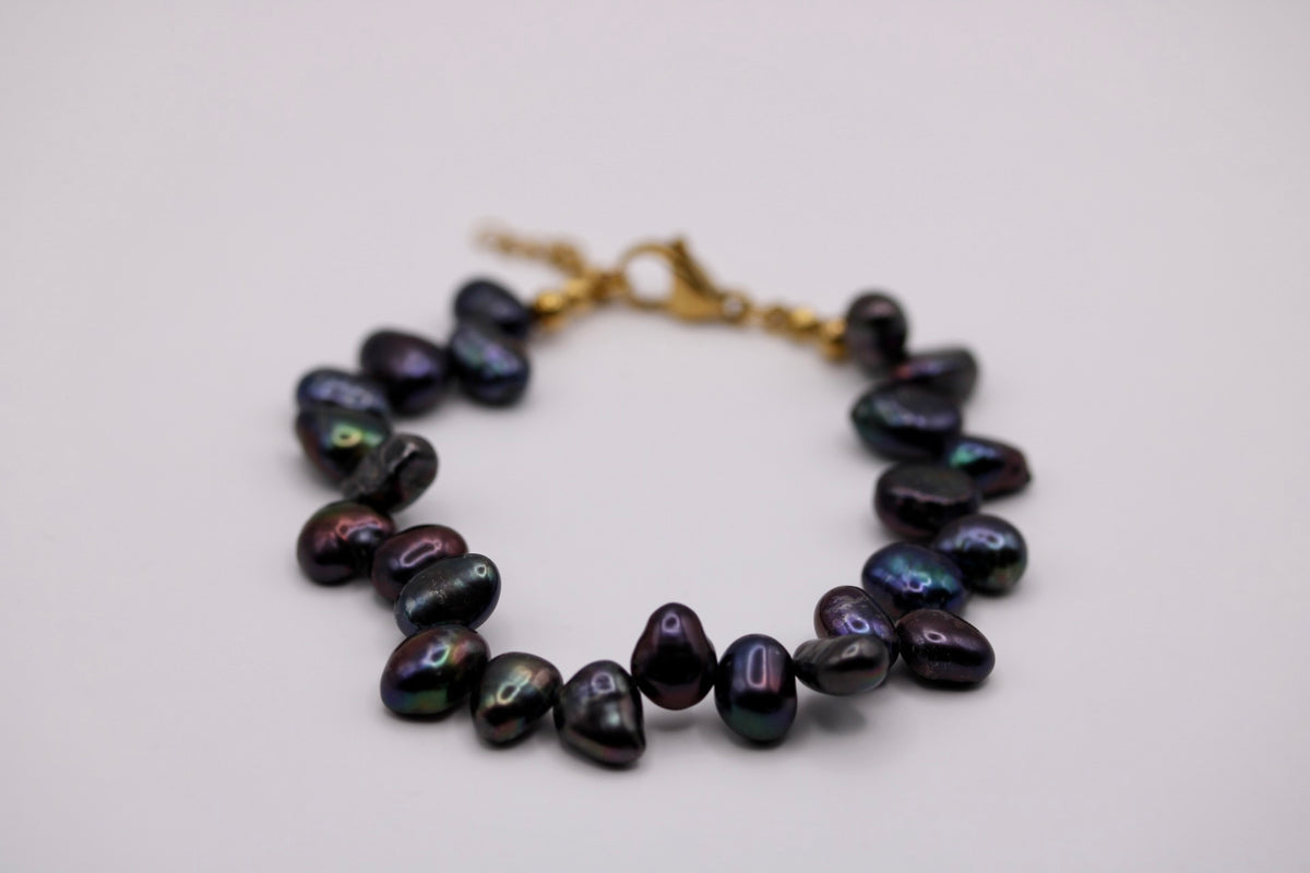 Asymmetrical Pearl Bracelets in Various Colors