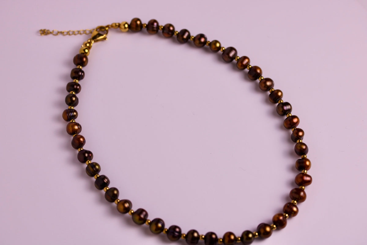 Cocoa Pearl Necklace