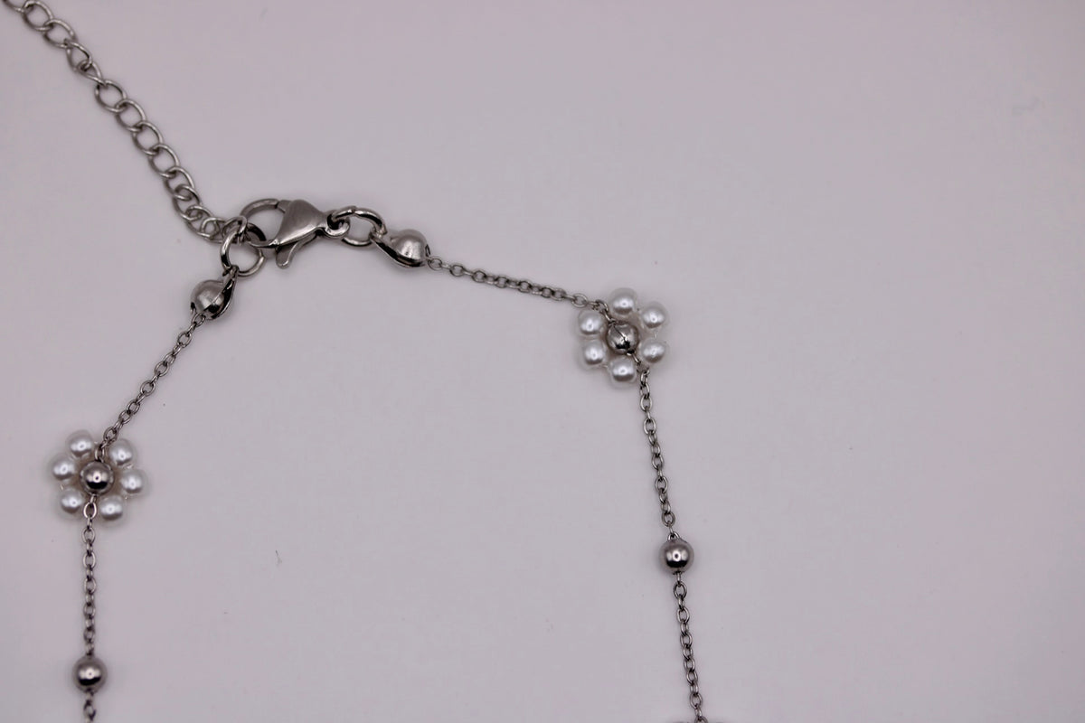 Floral Pearl Anklet
