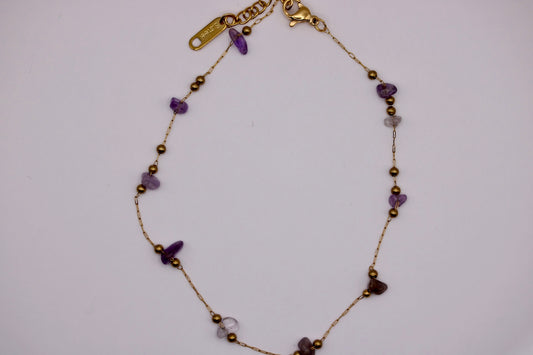 Violet Skies Anklet