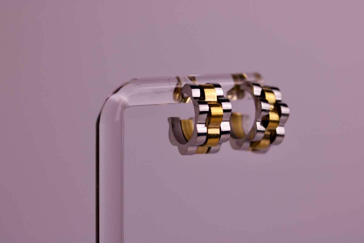 Watchband Studs in Silver, Gold, Two Toned