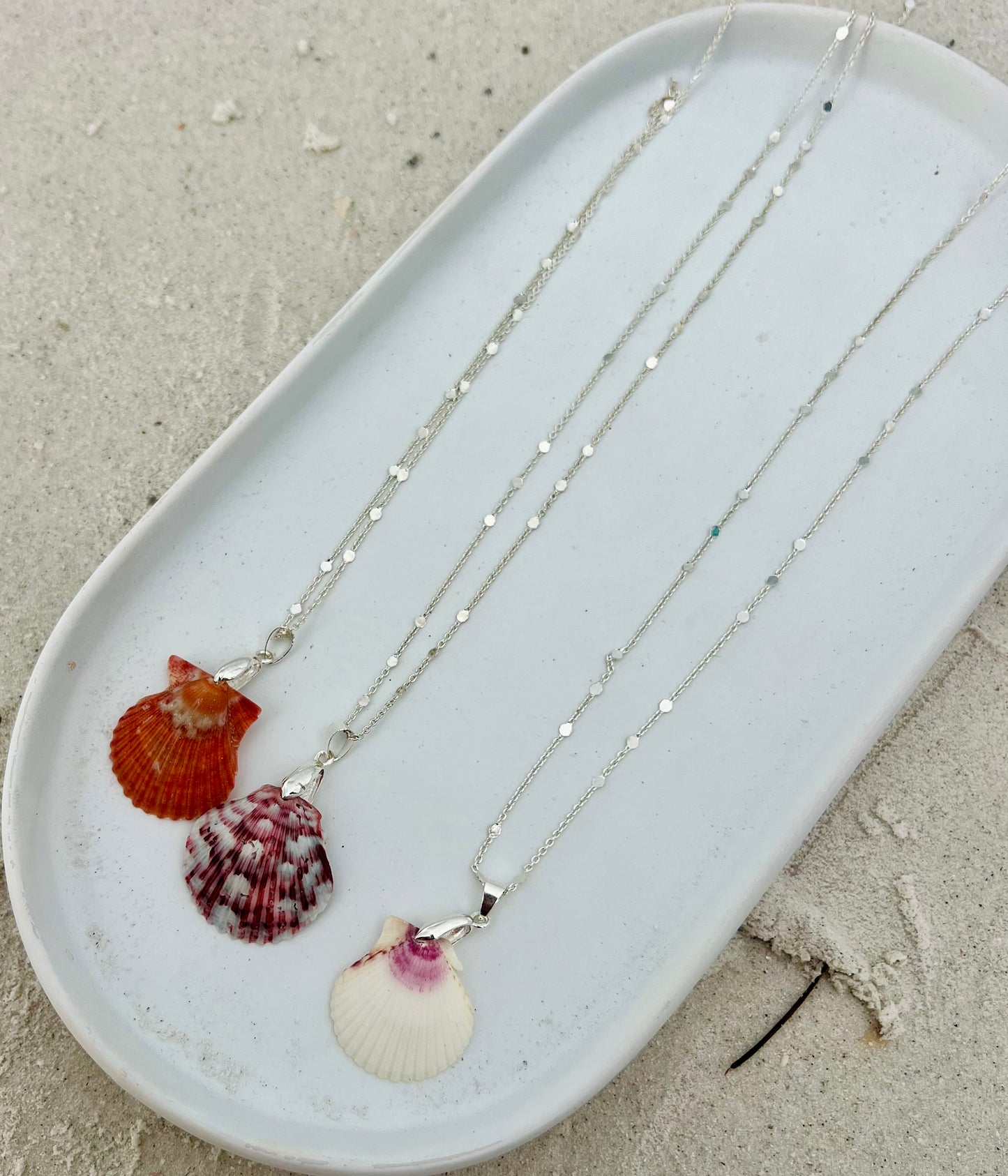 Silver Isle Shell Necklace