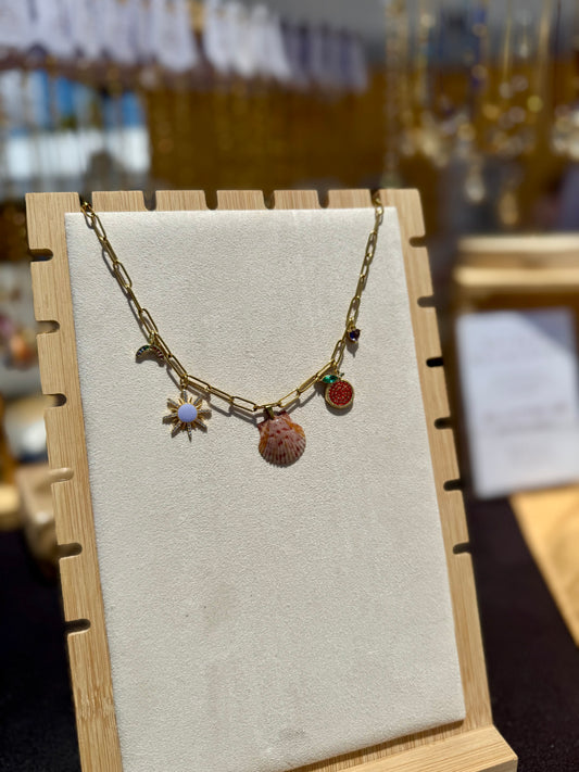 The Charmed Necklace - Fruity Seashell Edition
