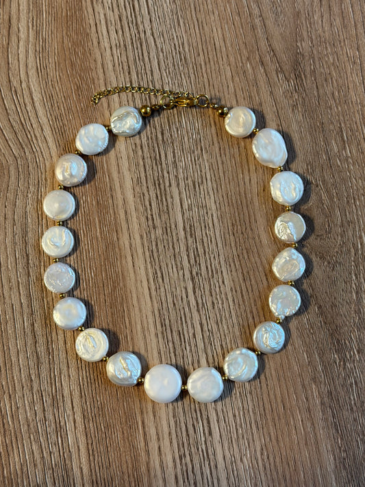 Pearl Coin Necklace