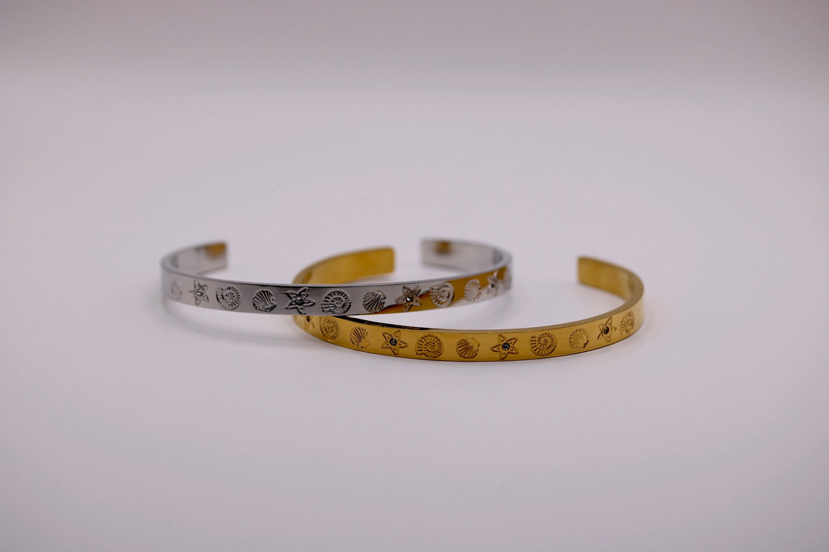 Under the Sea Cuff in Silver + Gold