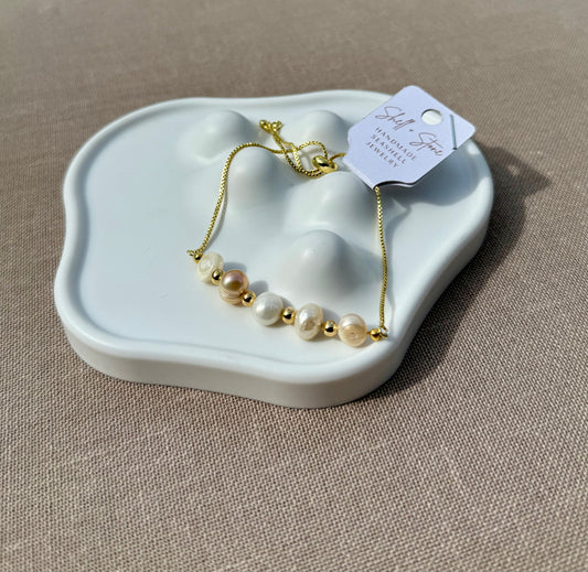 Jessica's Pearl Adjustable Bracelet