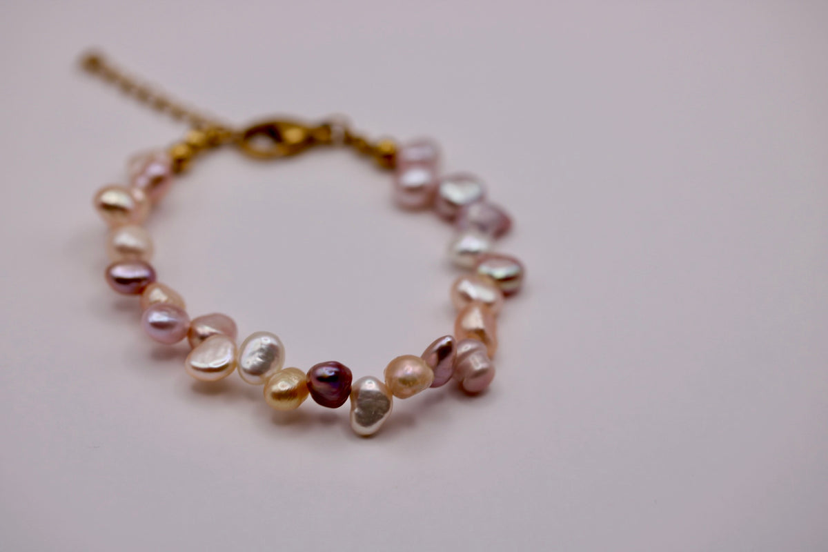 Asymmetrical Pearl Bracelets in Various Colors