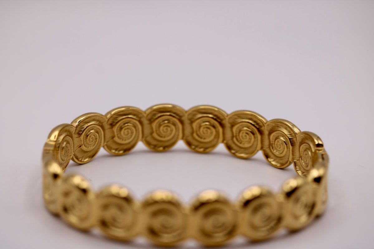Shell Spiral Bangle