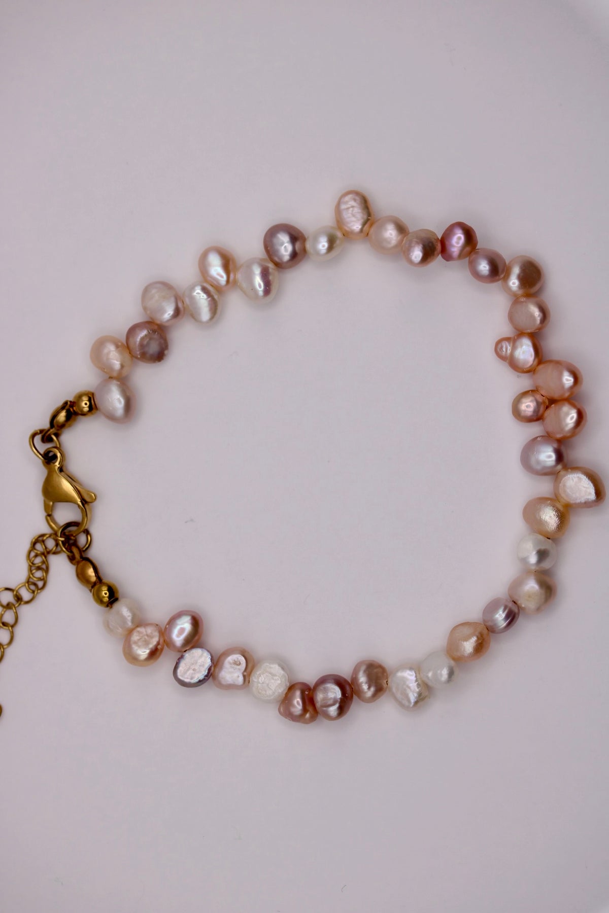 Asymmetrical Pearl Anklets