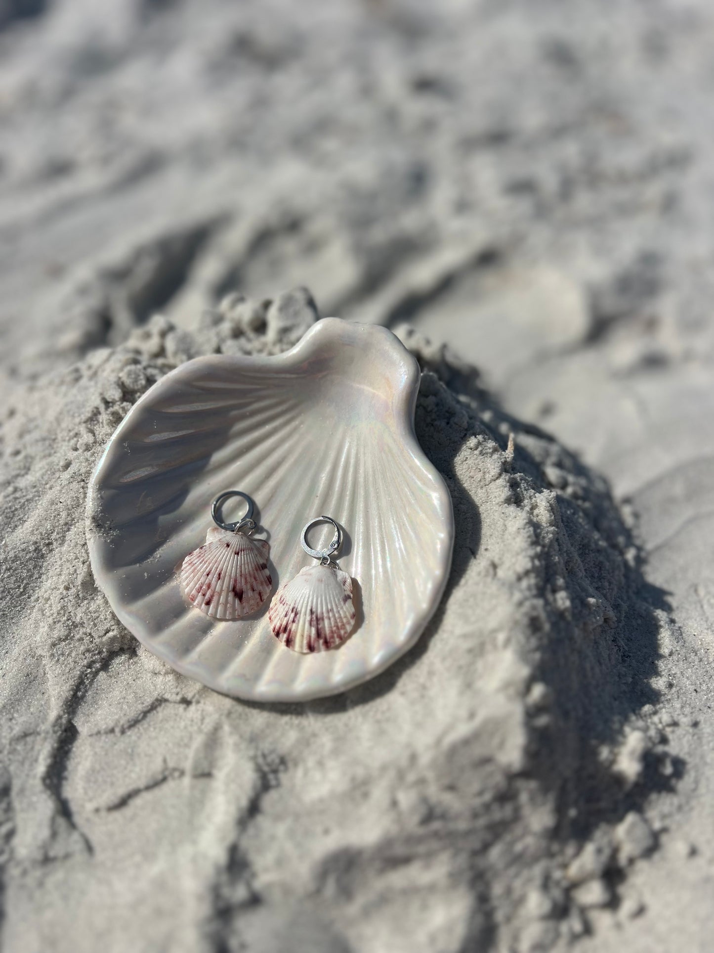 Shell Huggie Earrings