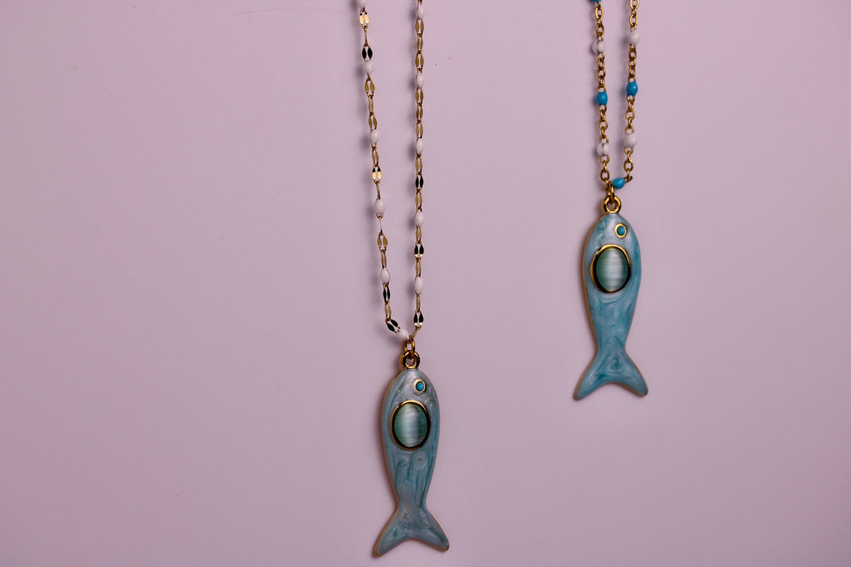 Gone Fishin' Necklace - in Various Options