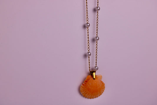 Sunlight Scallop Necklace