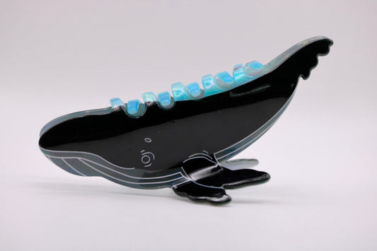 Night Swim Whale Hair Clip