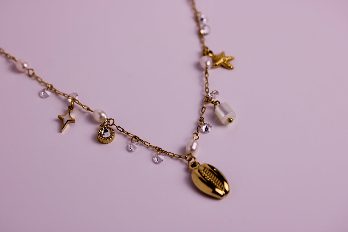 Pearl's Paradise Charm Necklace