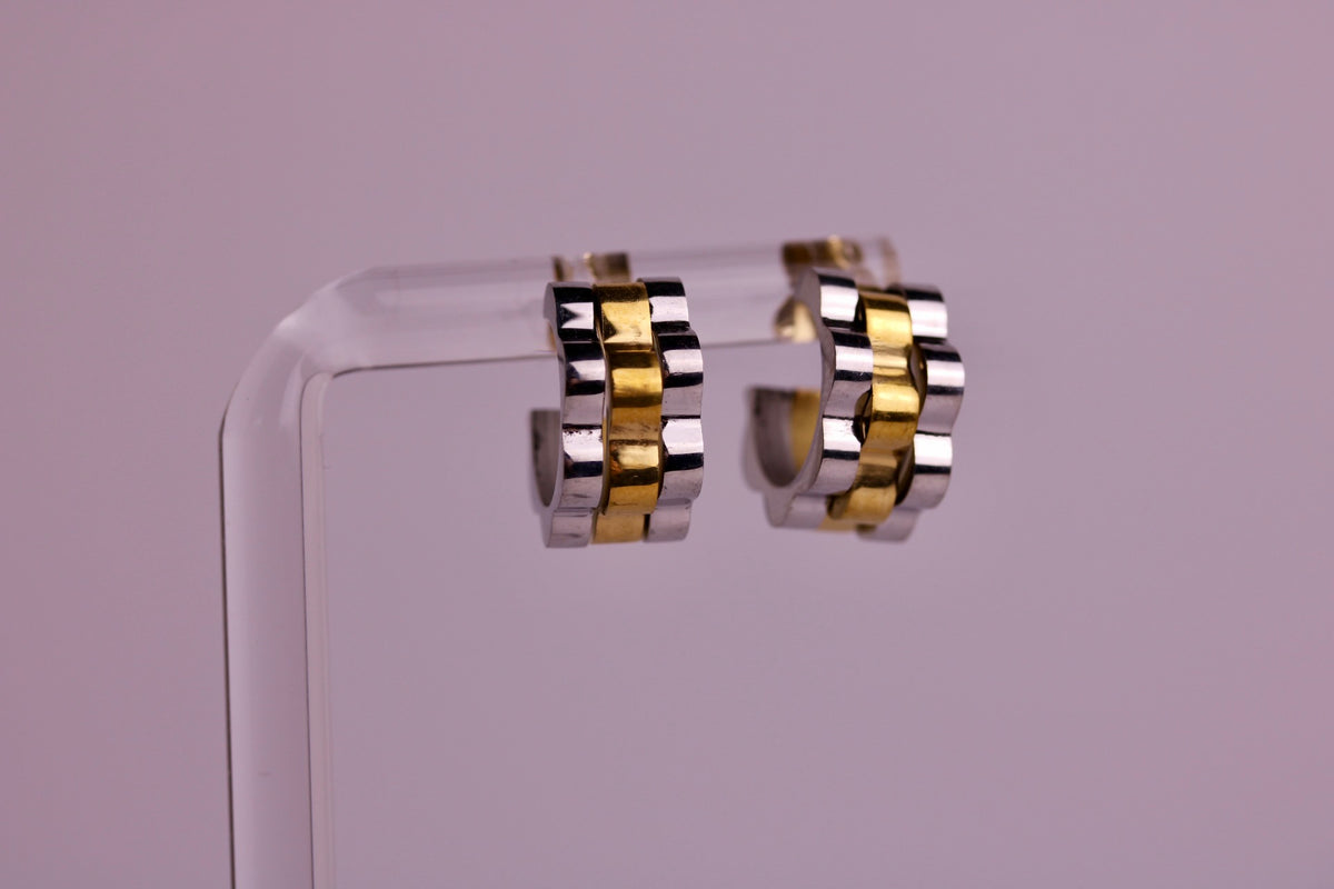 Watchband Studs in Silver, Gold, Two Toned