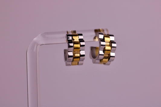 Watchband Studs in Silver, Gold, Two Toned