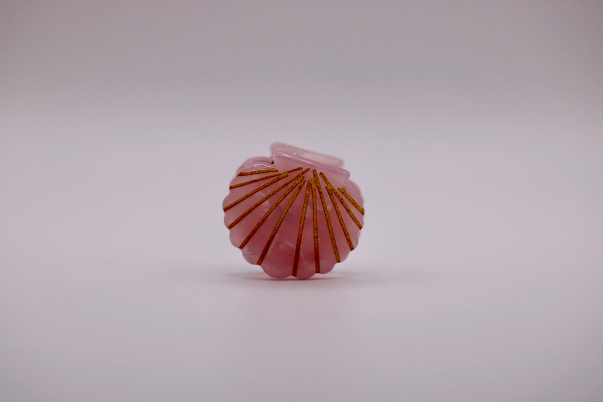 Mini Scallop Hair Clips in Various Colors